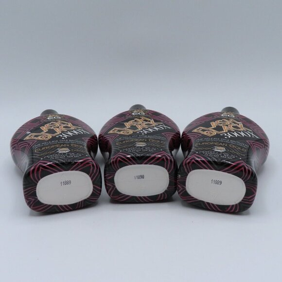 European Gold 3 Pack Flash Black 3000X Indoor Tanning Bed Lotion 12 Fl Oz NEW - Picture 8 of 10